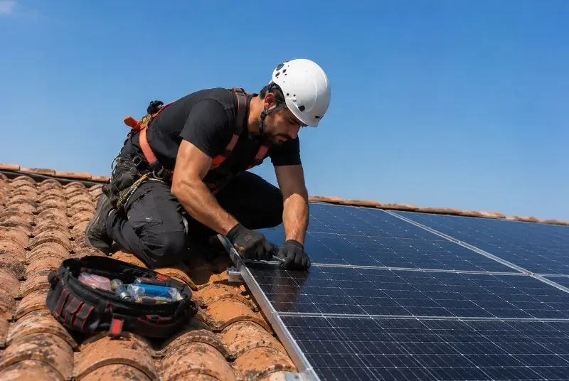 Maintenance et monitoring de panneaux solaires à Wormhout